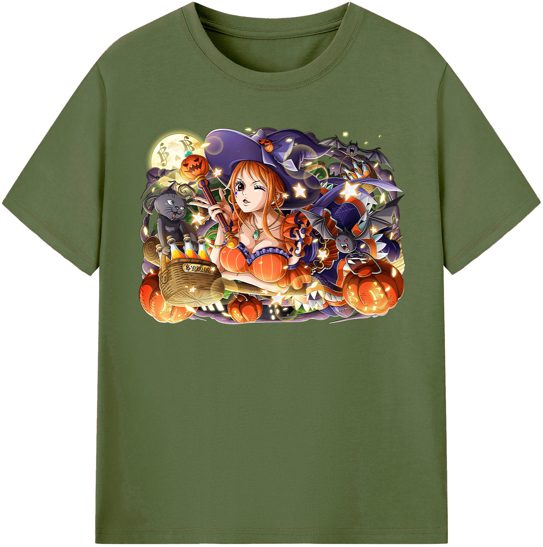 （画像用） ワンピース ナミ ONE PIECE Nami 綿100％半袖Tシャツ（フロントプリント）